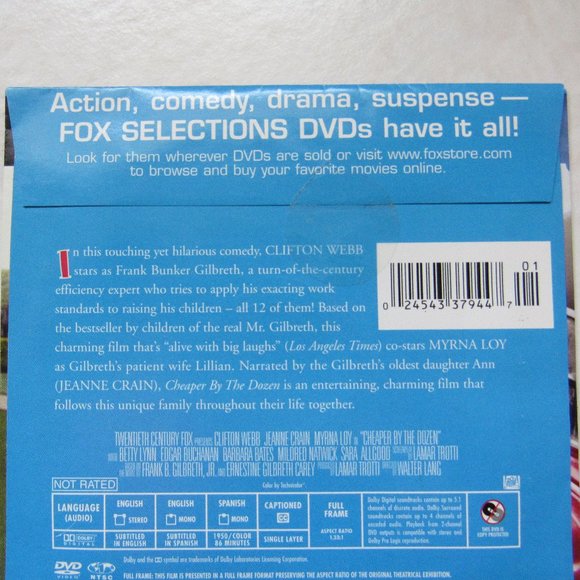 Cheaper By The Dozen (1950) DVD - Picture 4 of 5